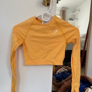 Gymshark long sleeve crop workout top
